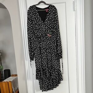 Betsey Johnson polka dot ruffle dress